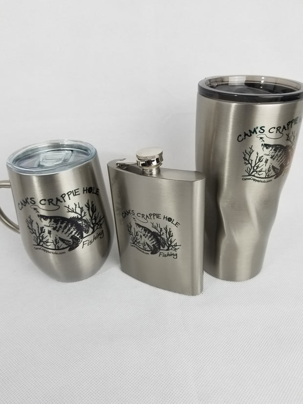 Cam's Stainless Steel Set Of 3 - Coffee Mug, Flask, Tumbler