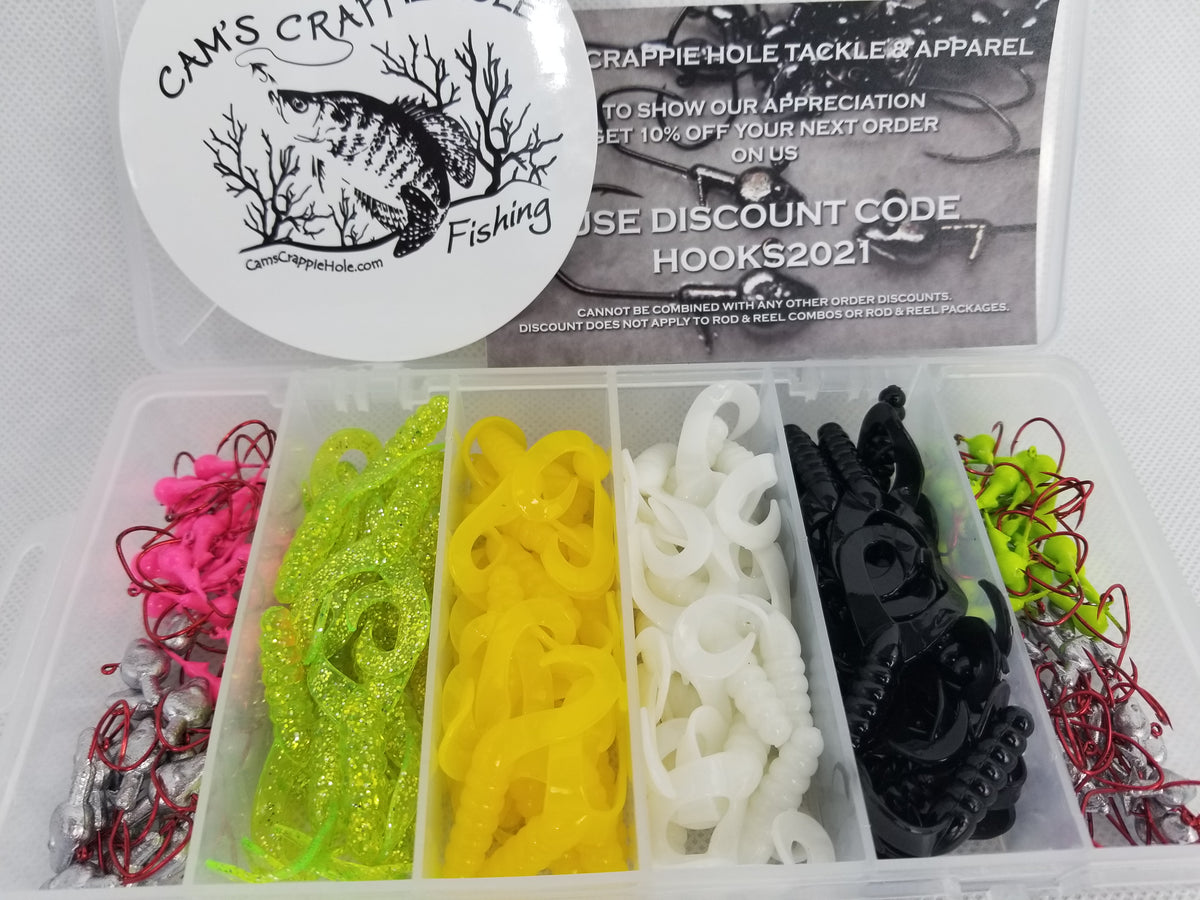 New Cam's Double Tailed Shad Assortment Complete Package Kit (2)