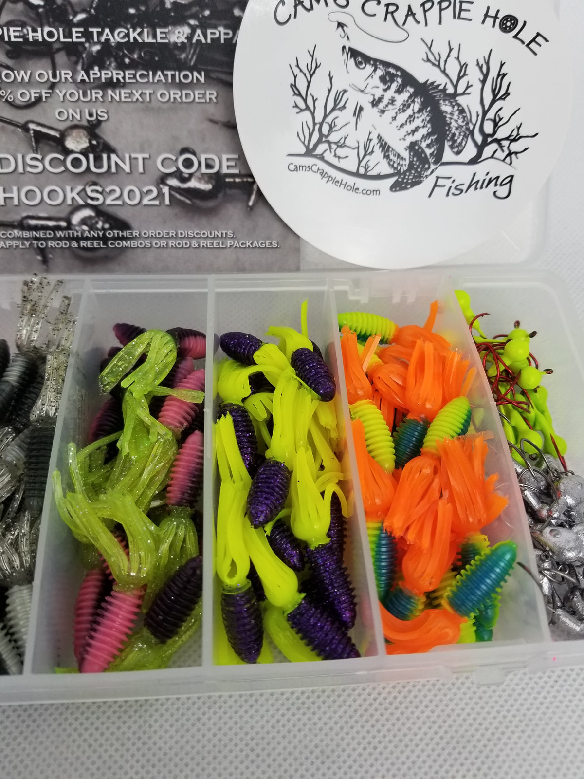 crappie fishing subscription box 4 Month Plan packed with 4 For Crappie Fishing Crappie Head