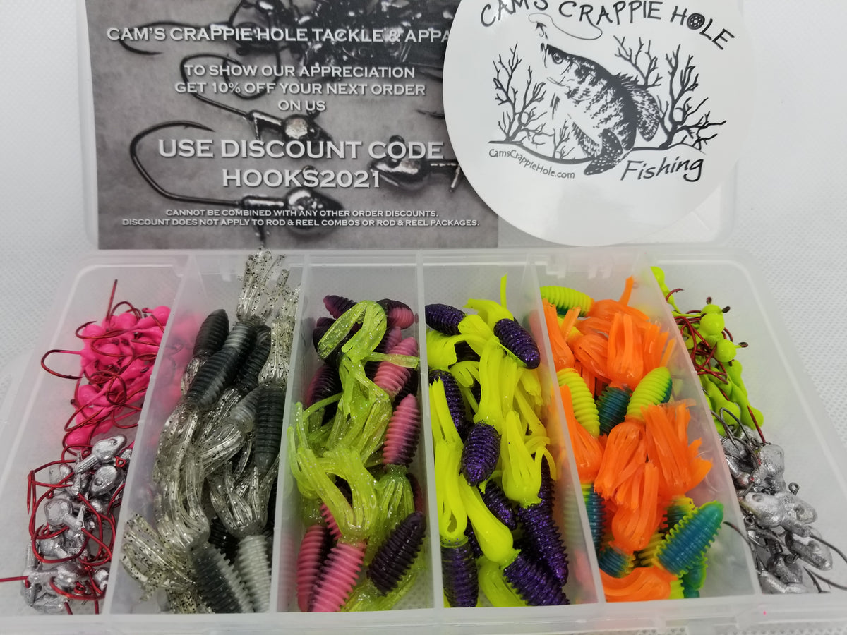Cam's 1.75 Crappie Slab Shad (A) Package Assortment Kit Minnow