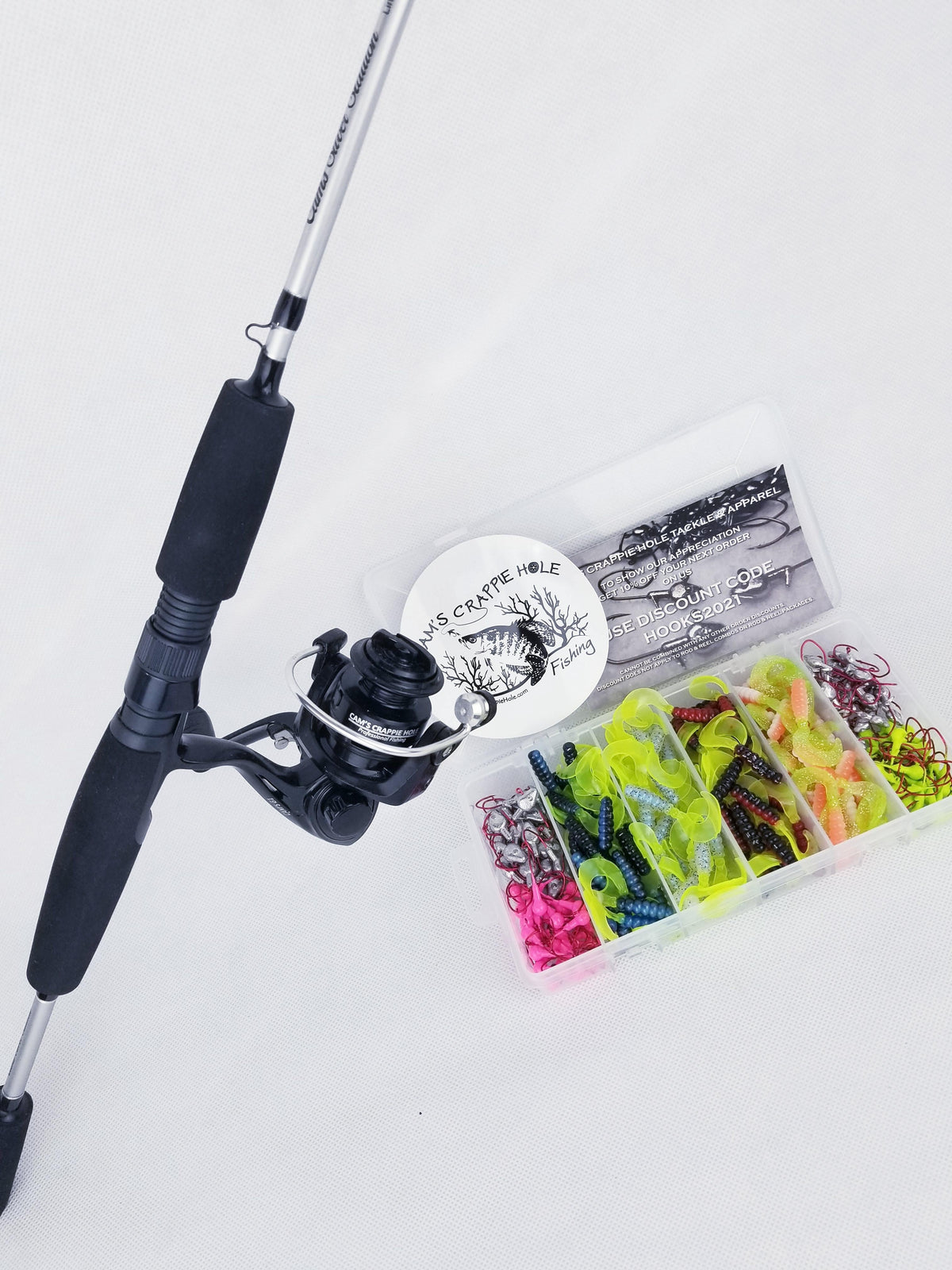 Cam's Complete 6'6" "Silver Stallion" 6+1 (BB) Ball Bearing Reel Signa Cam's CRAPPIE HOLE TACKLE & APPAREL Cam's Complete 6'6" "Silver Stallion" 6+1 (BB) Ball Bearing Reel Signa Cam's CRAPPIE HOLE TACKLE & APPAREL