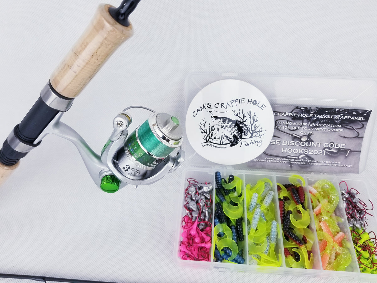emerald fishing poles Cam's "CRAPPIE KILLER" Emerald Nasty Stik MicroLite Rod and Reel KIT