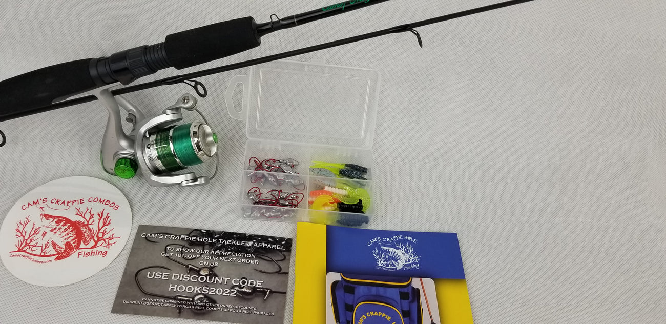 Rod & Reel Combo Kits – Cam's CRAPPIE HOLE TACKLE & APPAREL