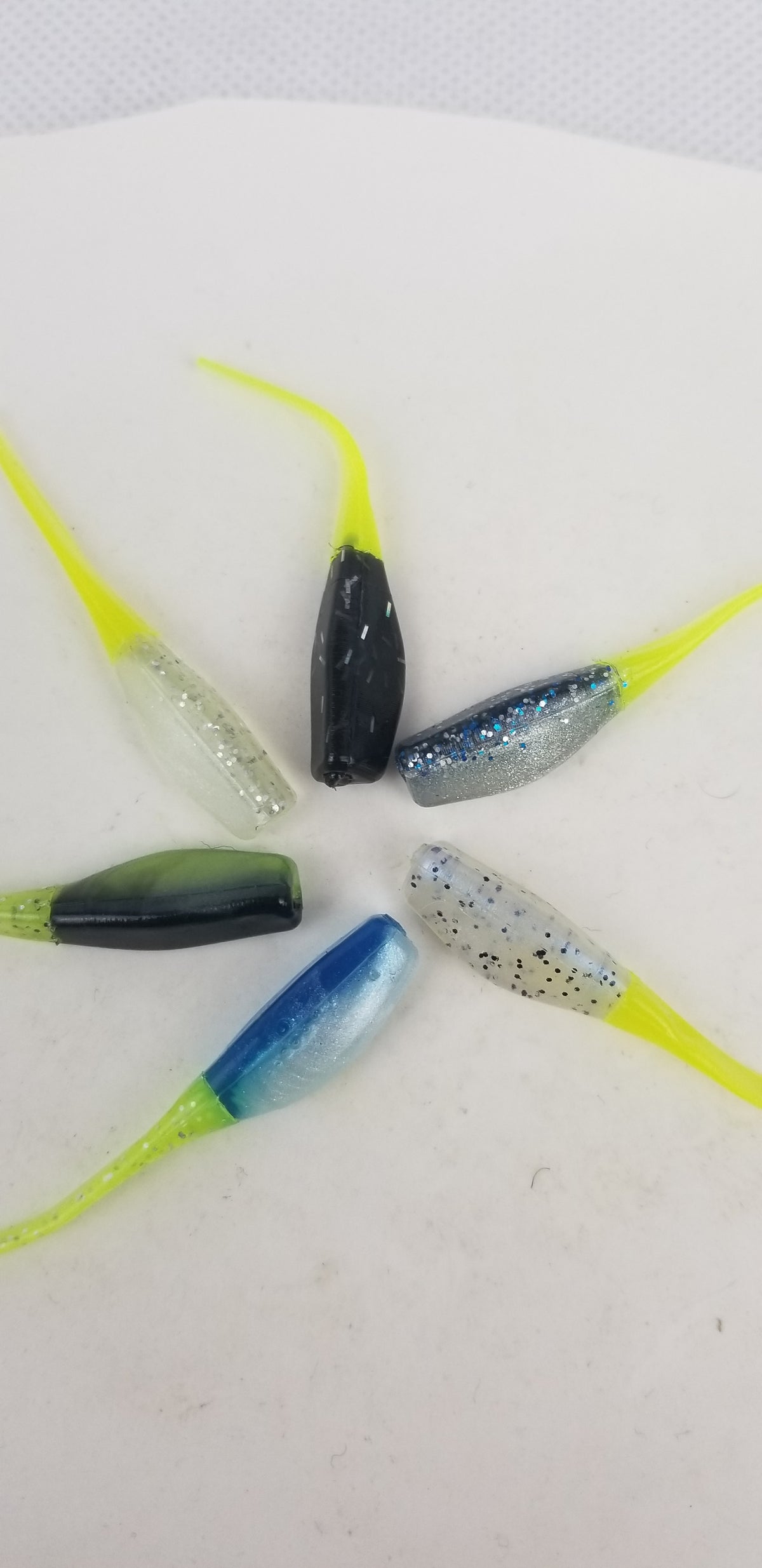 2023 Cam's 3 in 1 Kit Combo [270pc.] Hand Painted Assortment "Nasty Bend Hooks" & All Plastic Curly Tail & Stinger Shad [Hologram Flake] Assortment Kit