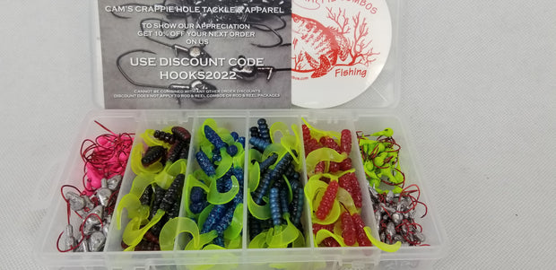 2023 SHORT TIME!! New Cam's RED & BLUE Complete Curly Tail [Hologram Flake] Starter Assortment Package Kit