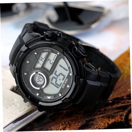 NEW Cam's Men's Sports Digital LED Clock Army Waterproof Wristwatch