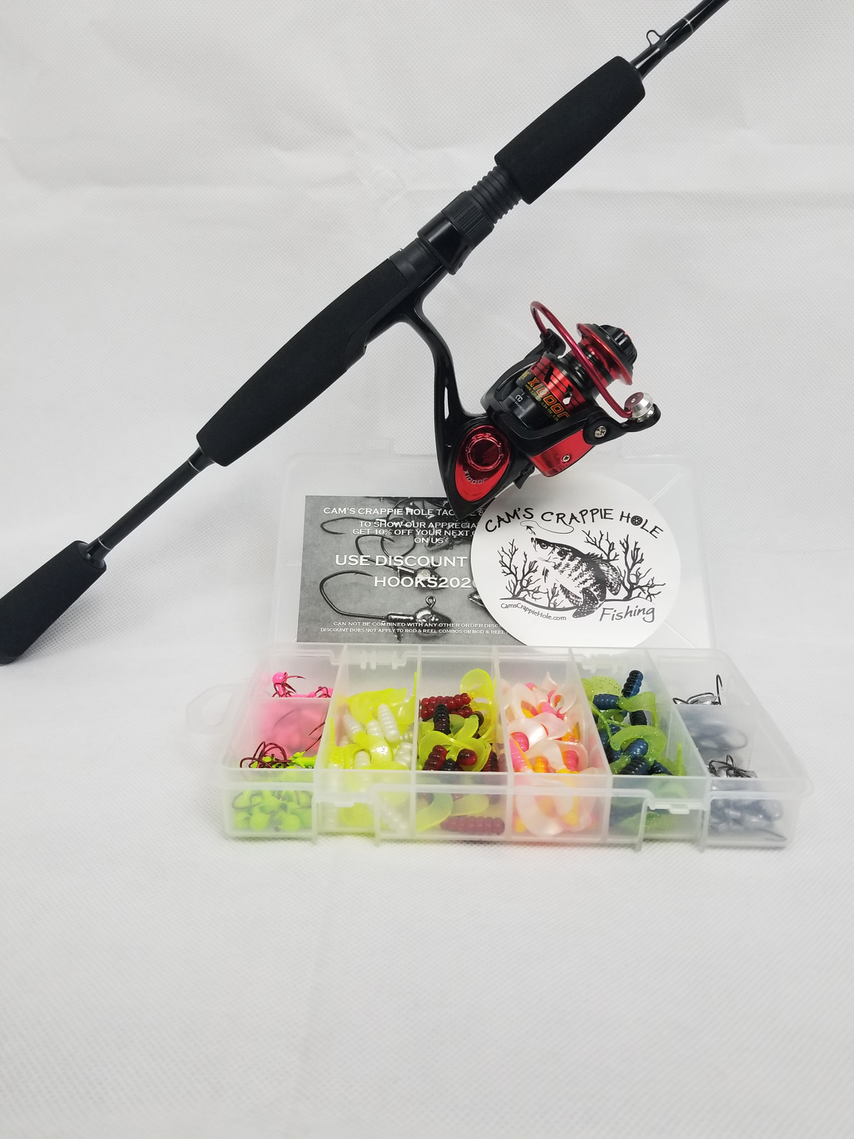 Cam's Complete 6'6" (8+1 BB Ball Bearing Reel) Magic Stix Curly Tail Combo  Special