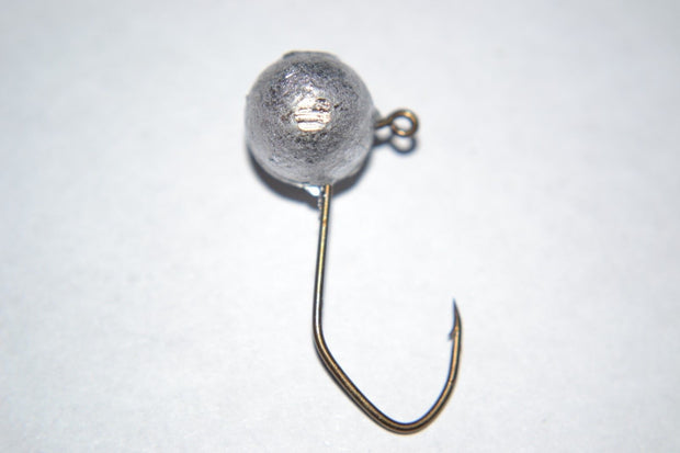 40ct Cam's 1/16 Ball Only Jig Head Nickel #4 (Laser Sharp) Nasty Bend Hooks Great For Crappie