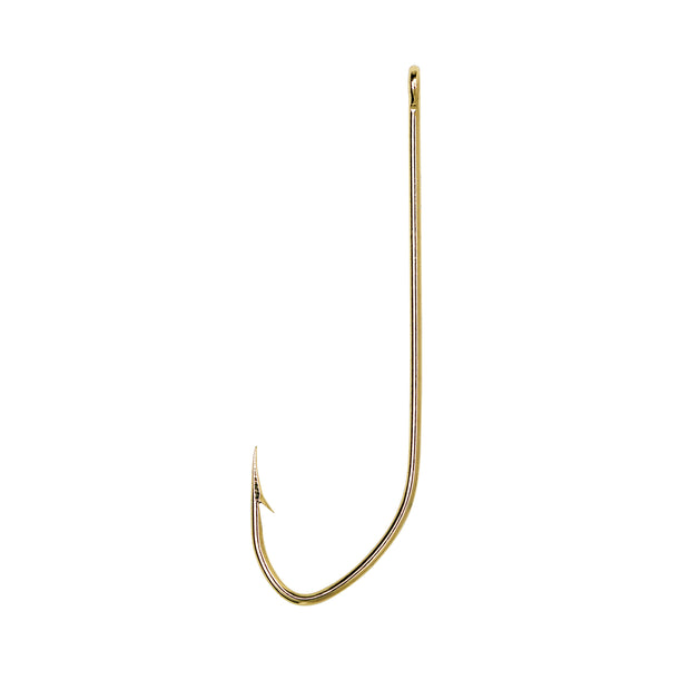 20 pc. 1/0 Cam's Nasty Bend "Minnow" Gold Hooks