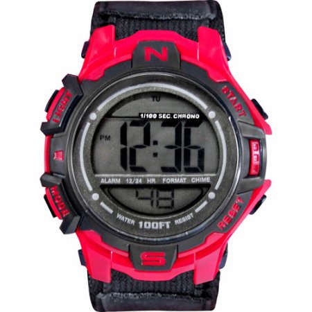 NEW Cam's Men's Digital Sport Watch, Black Velcro Strap (All Black In Stock As Well !!)