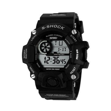 NEW Cam's Men's Superb S-Shock Military Digital Water Resistant Sports Wrist Watch black