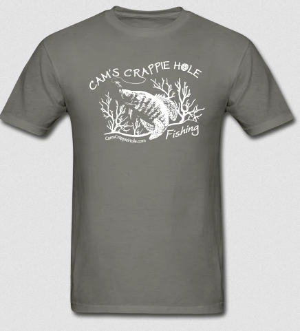 Charcoal Gray Crappie Hole Short Sleeve T - Shirt