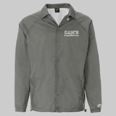 Gray "Cams"  Windbreaker Water-Resistant Jackets