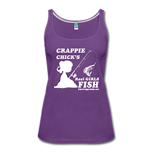 Women's Crappie Chick's  Purple Tank Top