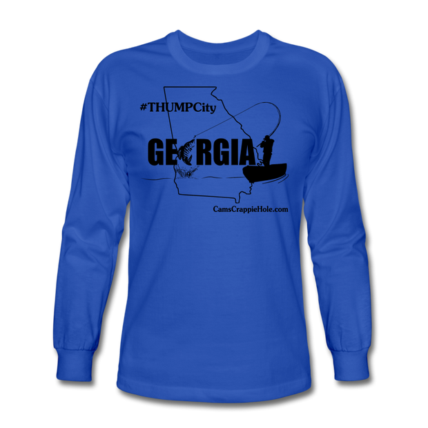 Cam's "Thump City Georgia" Royal Blue/Black Long Sleeve T-Shirt