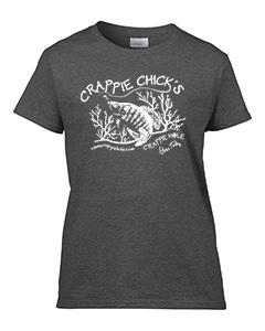 Women's Graphite Gray "Crappie Chick's" T-Shirt