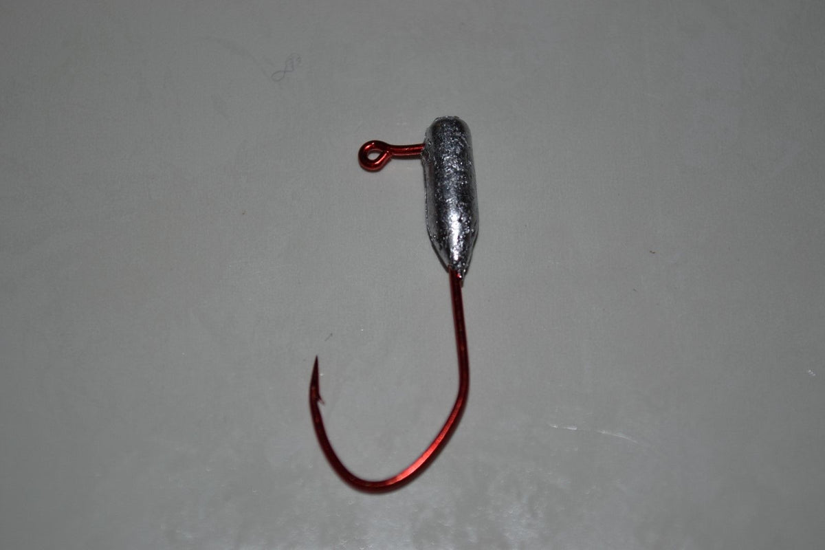 40pc Cam's 1/16 Tube / Insert Jig Head #1 Red(Laser Sharp) Nasty Bend Hooks