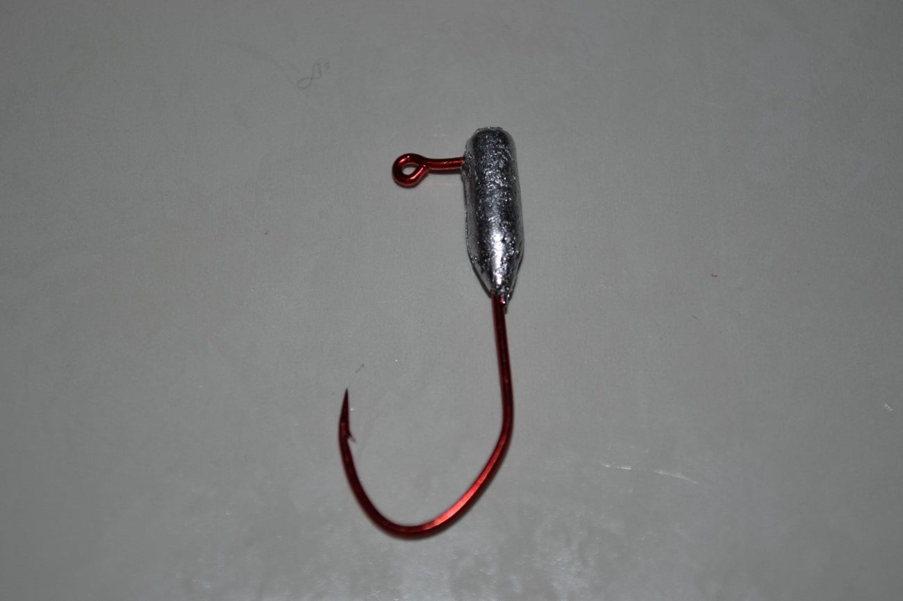 35pc Cam's 1/16 Tube / Insert Jig Head #1 Red(Laser Sharp) Nasty Bend Hooks