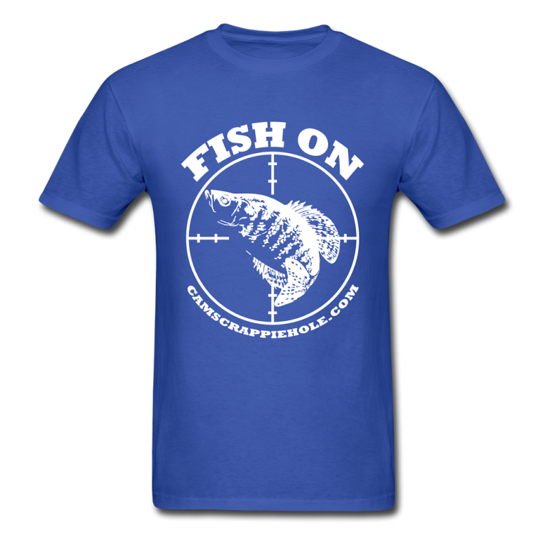 "Royal Blue" Short Sleeve  "FISH ON" T-Shirt