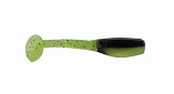 Cam's 2" Swim-Vibrating Paddle Tail Black & Chartreuse Minnow