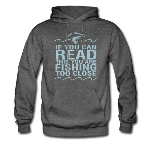 Cam's Graphite Gray/Turquoise "If You Can Read This" Hoodie