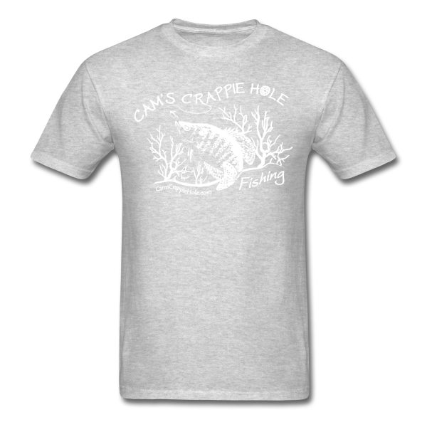 Sport Gray" Short Sleeve Crappie Hole T-Shirt