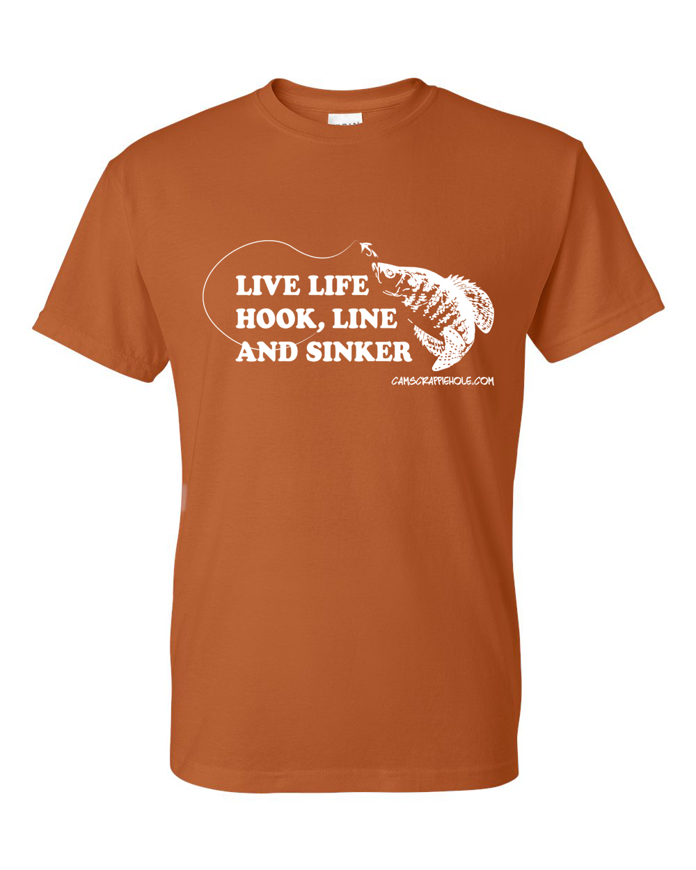 Cam's "Texas Orange" Live Life Short Sleeve T-Shirt