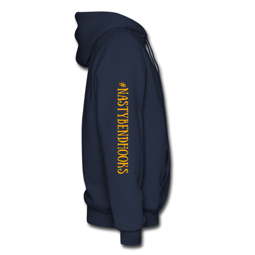 Cam's Navy Blue/Orange "You Can Read This" Hoodie