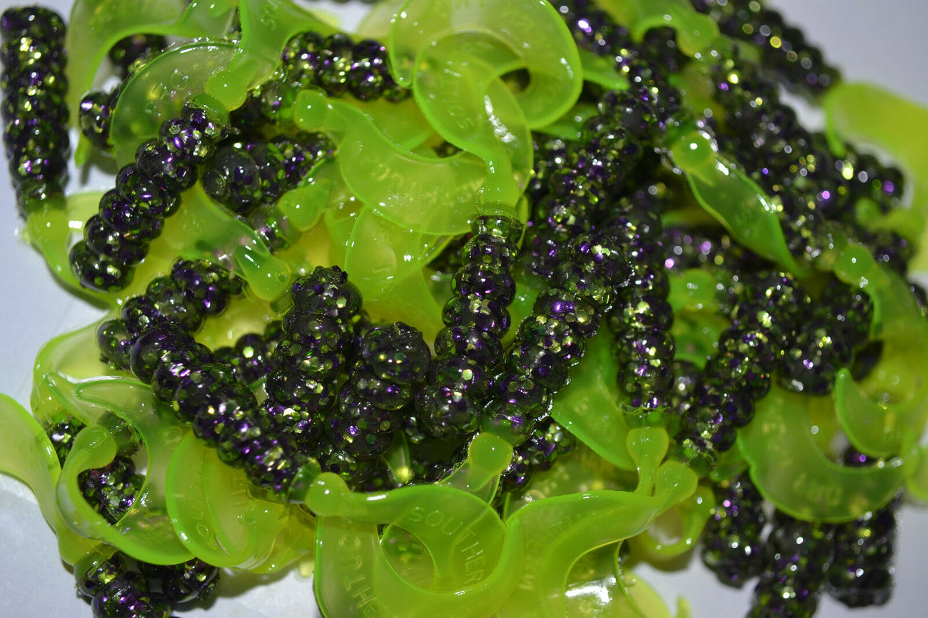 35 ct Cam's 2" June Bug with Chartreuse Tail  Crappie Soft  Jig &Trout,Bream,Panfish