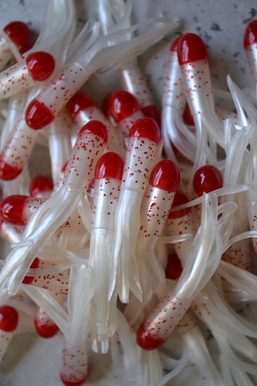 Cams 35 pc  Tri Color Tube Jig Bleeding Red & White