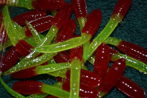 40 pc Cam's Red & Chartreuse Crappie Stingers