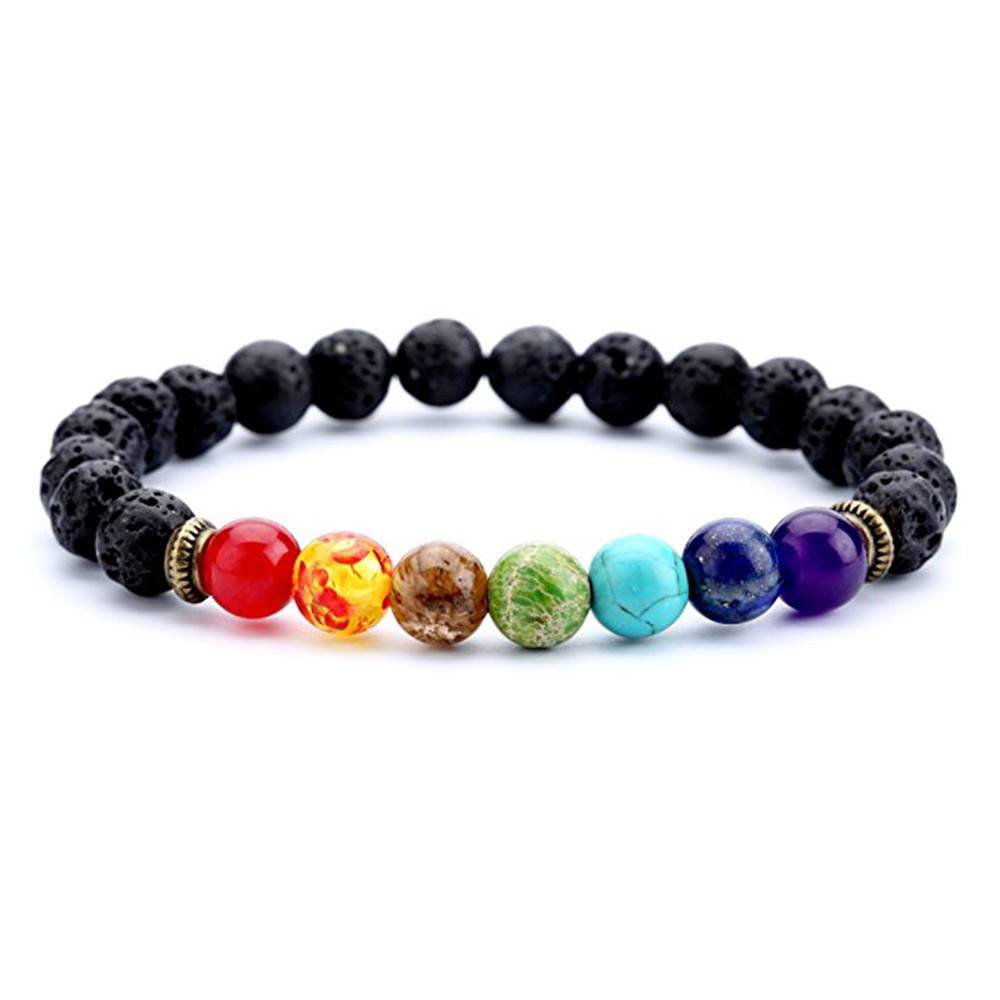 Cam's Healing Beaded Bracelet Natural Lava Stone Diffuser Bracelet Jewelry