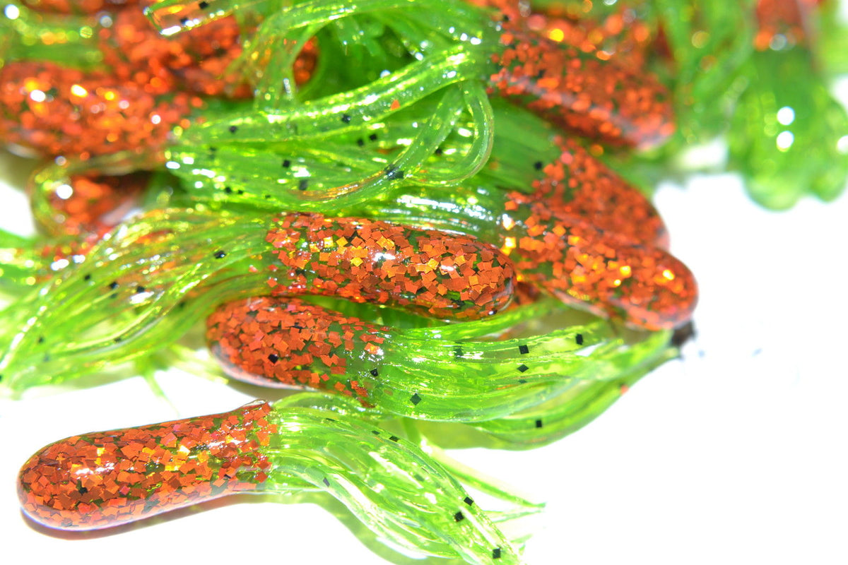Cam's 40 pc Spring Minnow (Muddy Water) Shad 1.5" Tube Crappie Soft Jigs