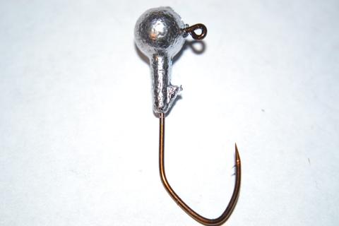40pc 1/16 Cam's Round Jig Heads Bronze #2 (Laser Sharpe) Nasty Bend Hooks Barb Collar