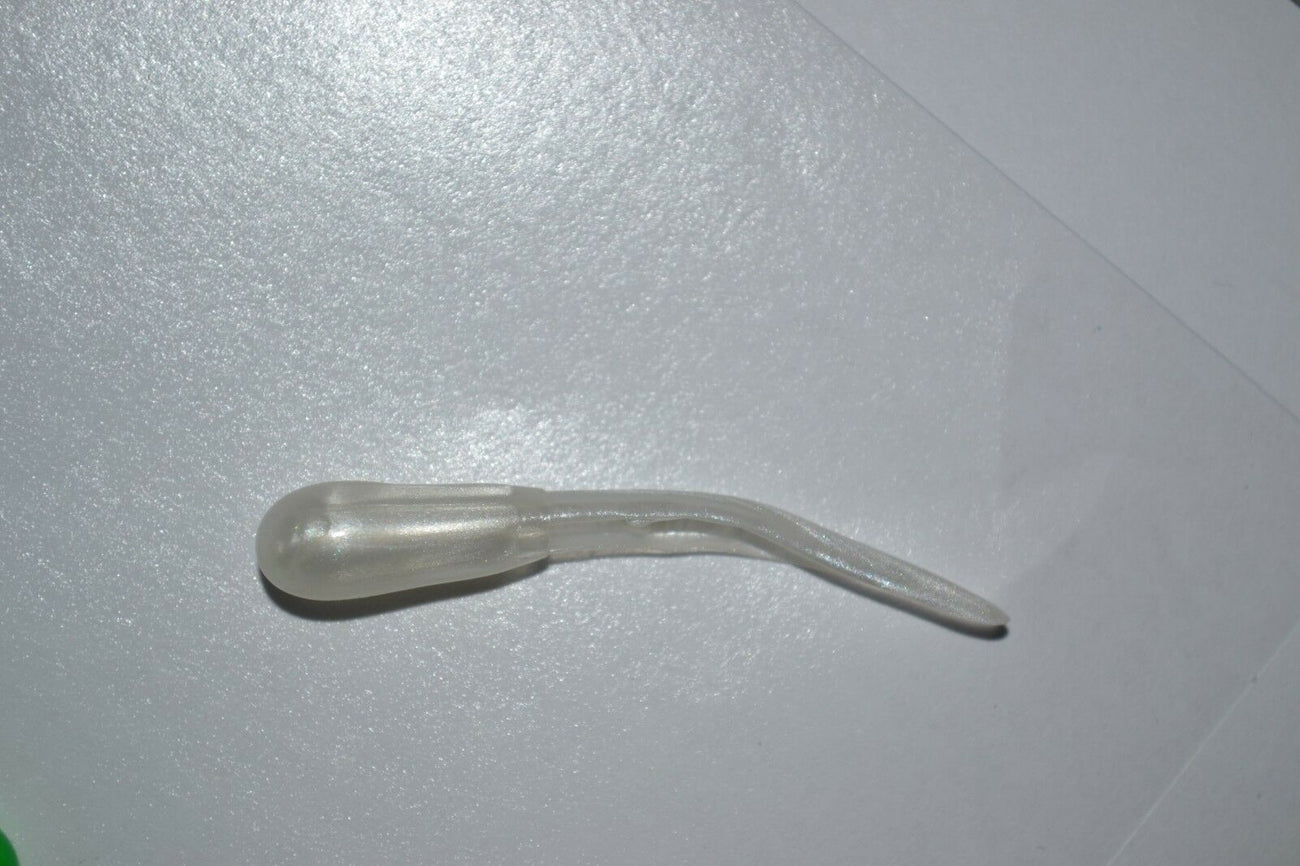 35 ct 1.5" Cam's KILLER STINGER PEARL (SHAD) WHITE MINNOWS