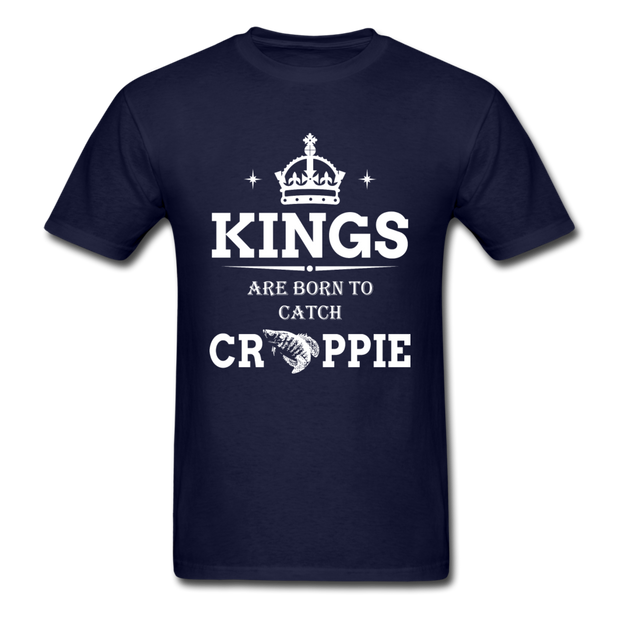 Men's "Kings Are Born" Navy Blue Short Sleeve T-Shirt