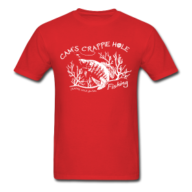 "Red" Short Sleeve Crappie Hole T-Shirts